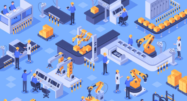 Manufacturing with automation