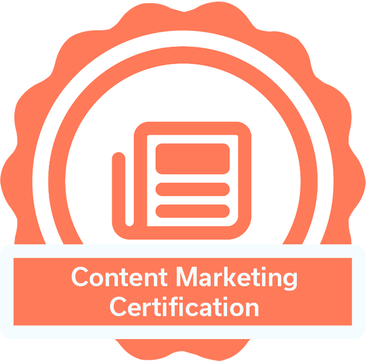 Content Marketing Certification : Brand Short Description Type Here.
