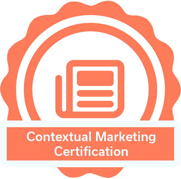 Contextual Marketing Certification : Brand Short Description Type Here.