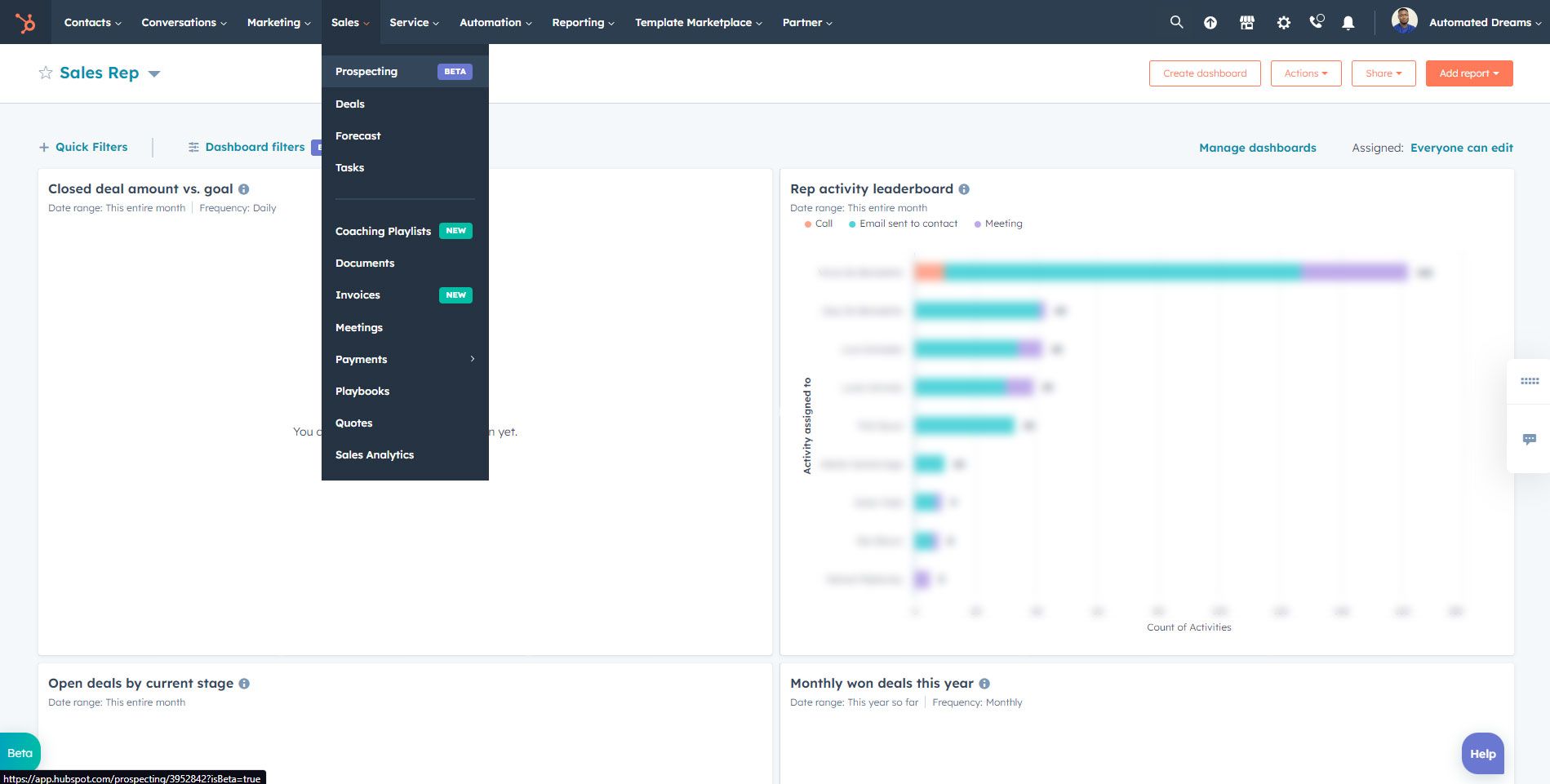 Lead Prospecting on HubSpot Sales Hub