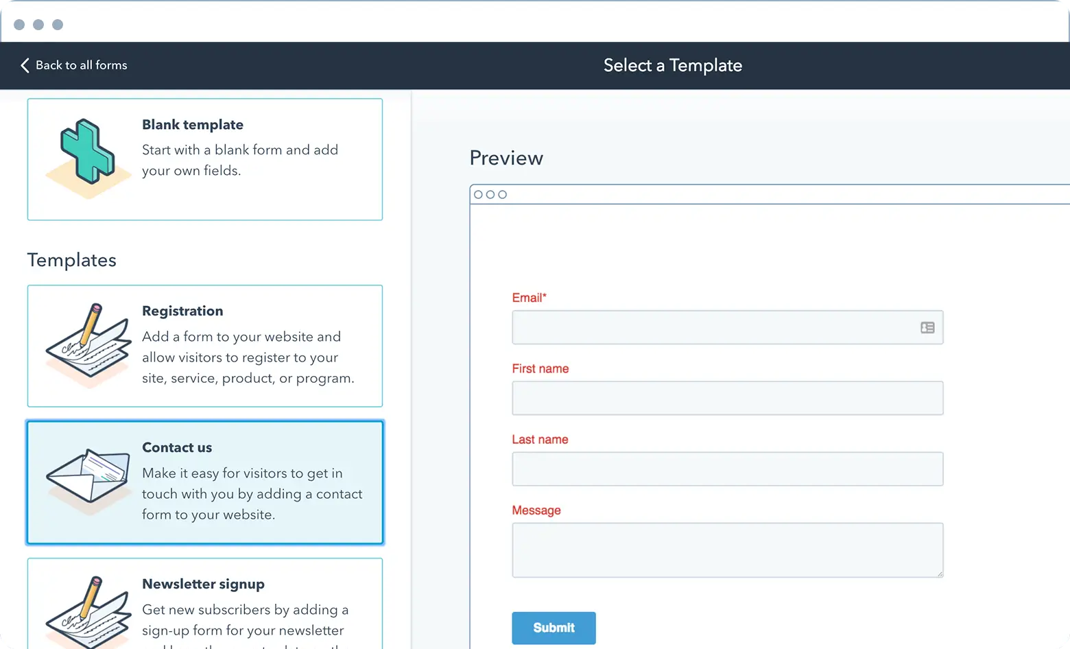 HS forms options leads 1 Automated Dreams