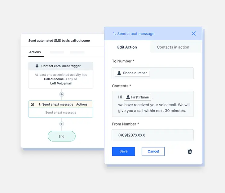 HS justcall aircall workflows automation Automated Dreams