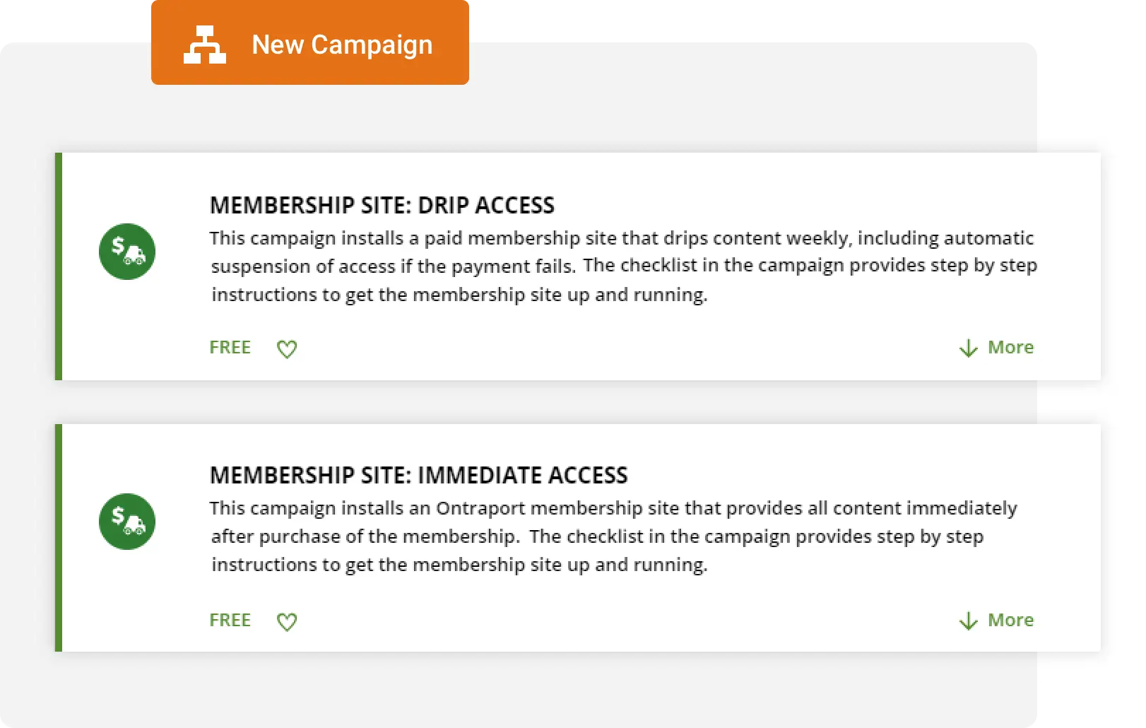 Ontraport templates membership sites 2 Automated Dreams